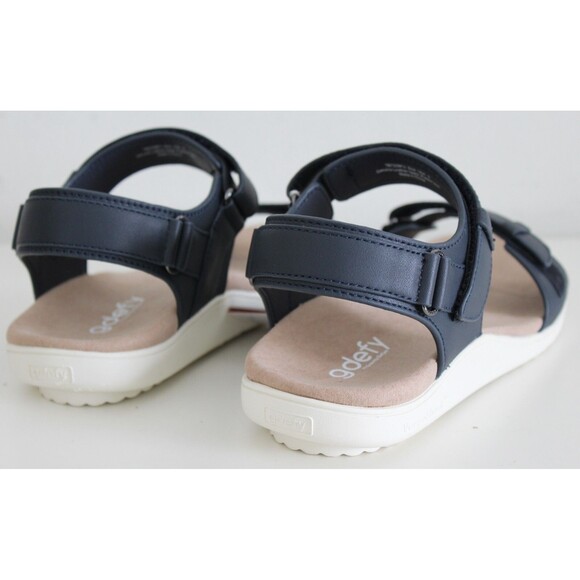 NIB Mens 9 Gdefy Hilnor Sandals Matte Blue Versoshock Technology - Picture 4 of 13